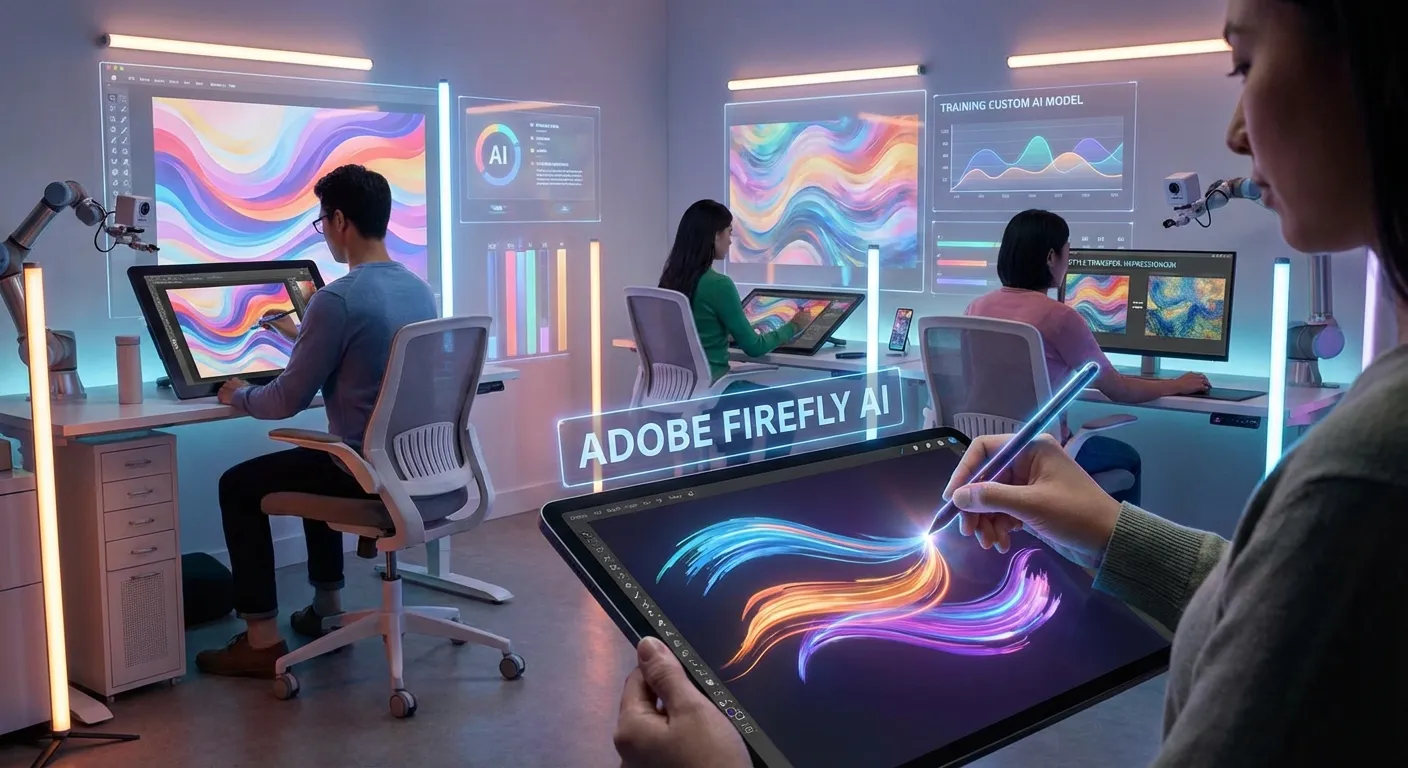 Adobe Firefly Custom Models åpner for alle — tren AI på din egen stil