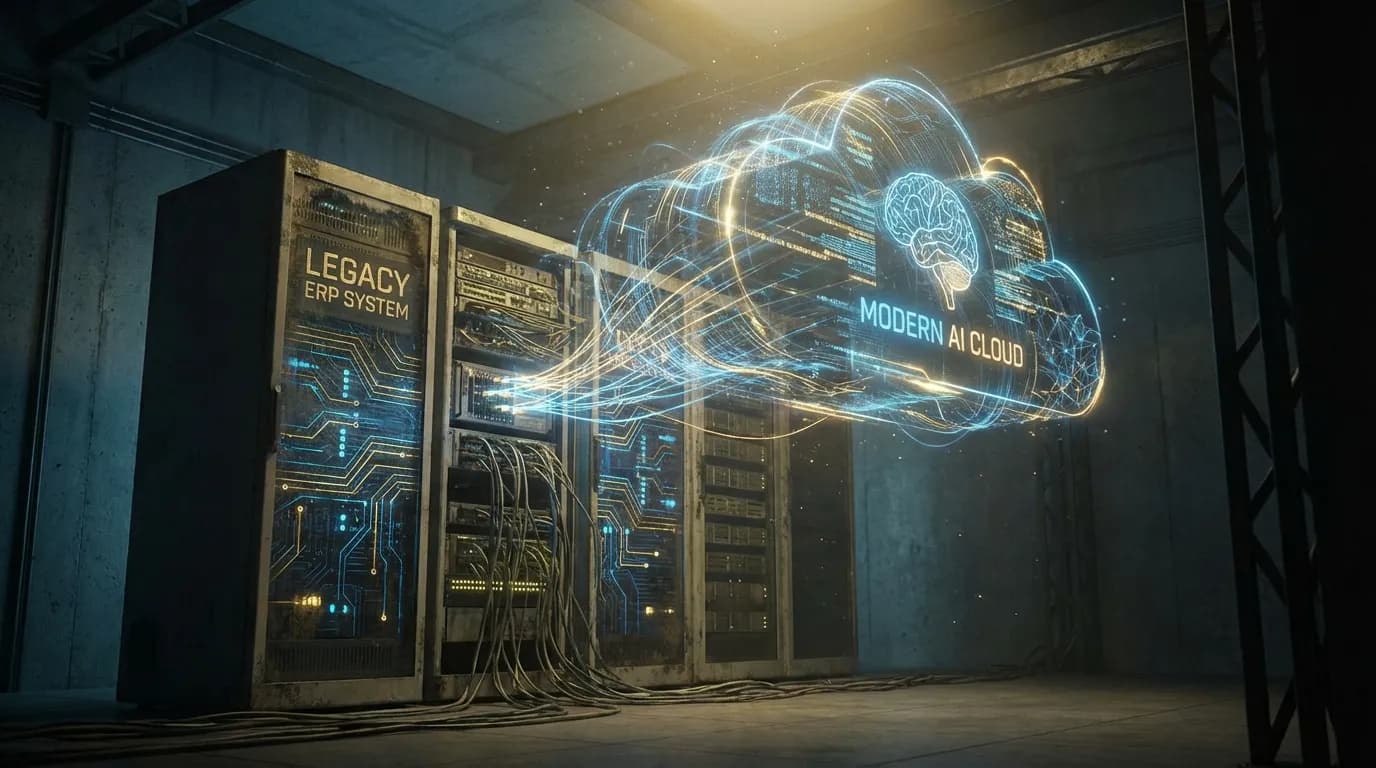 Slutten på SaaS? Hvordan jeg bygget et moderne AI-lag på toppen av et 30 år gammelt ERP-system