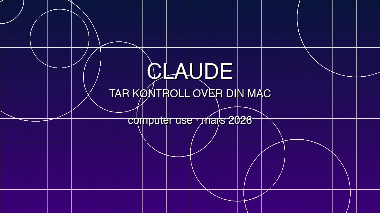 Claude kan nå styre din Mac