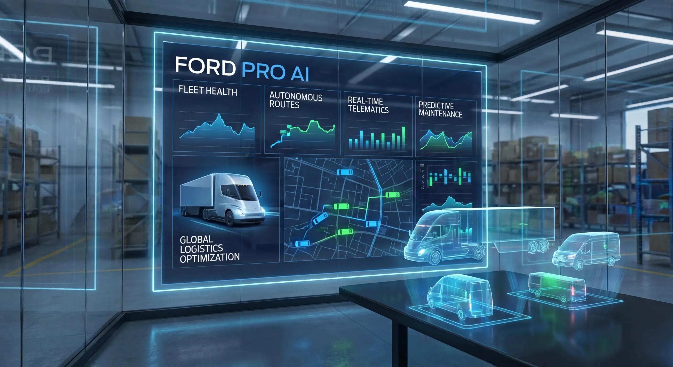 Ford lanserer AI for kommersielle kjøretøy: Analyserer én milliard datapunkter daglig