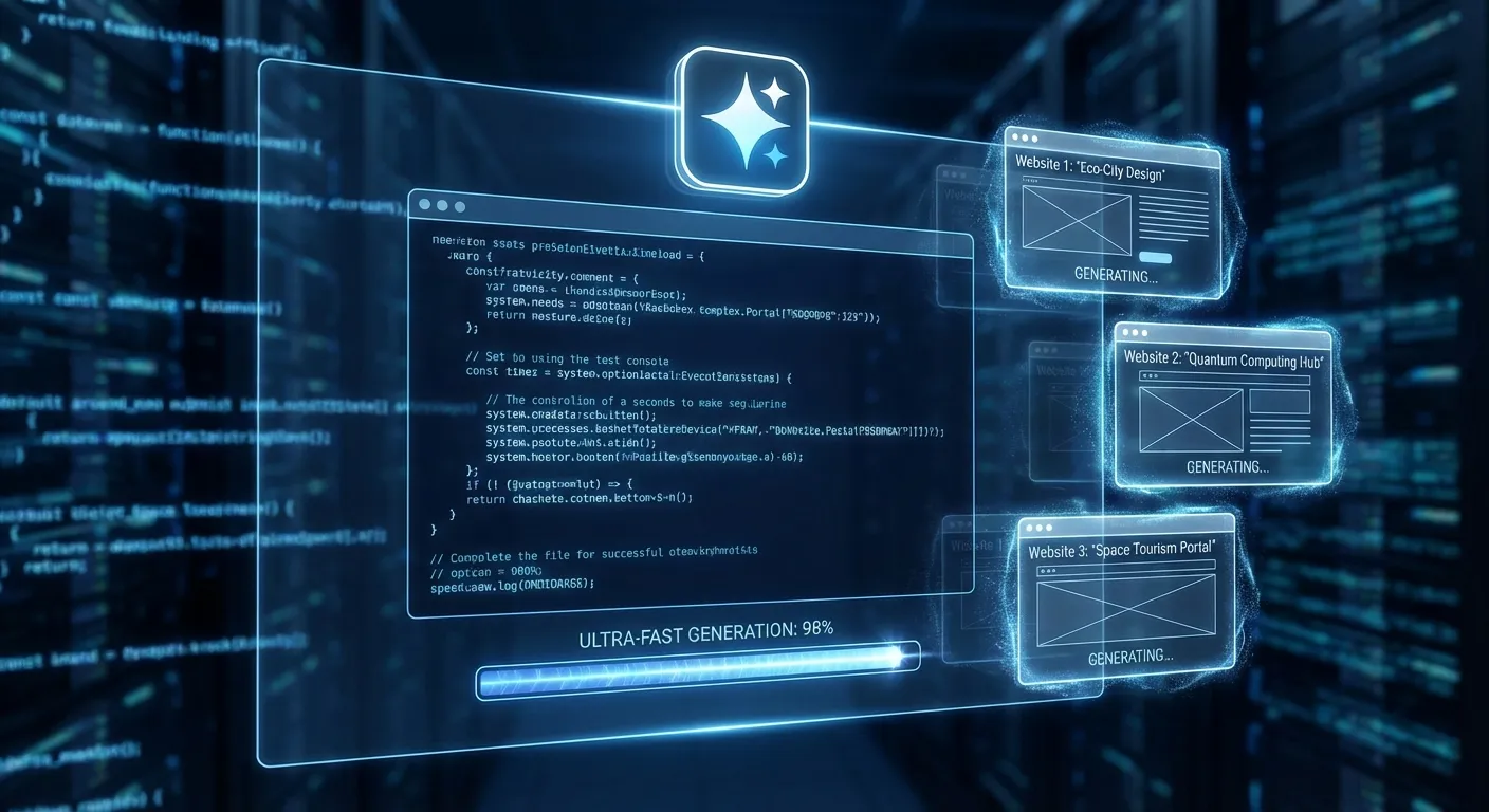 Gemini 3.1 Flash-Lite bygger nettsider i sanntid