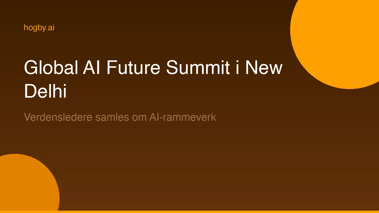 Verdensledere samles i New Delhi for å forme global AI-styring