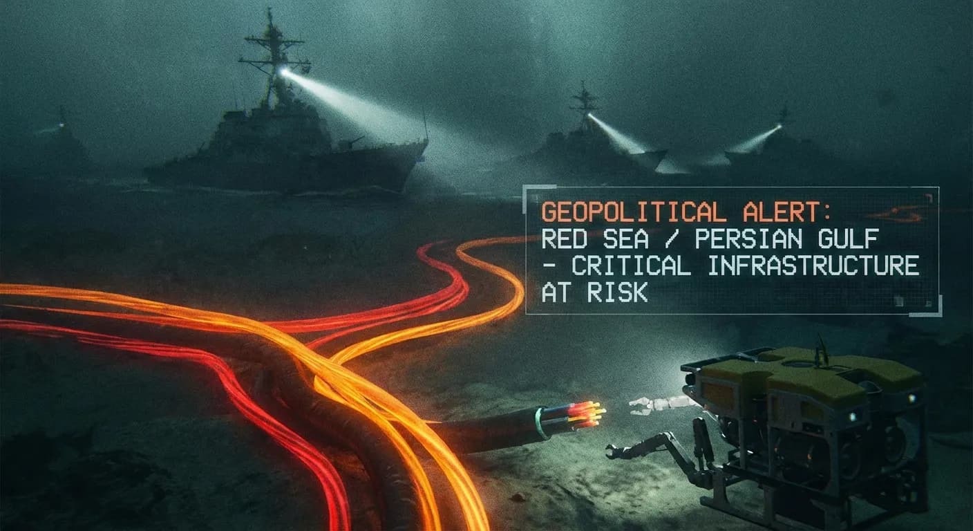 Krigen i Gulfen truer global AI-infrastruktur: datakabler i skuddlinjen