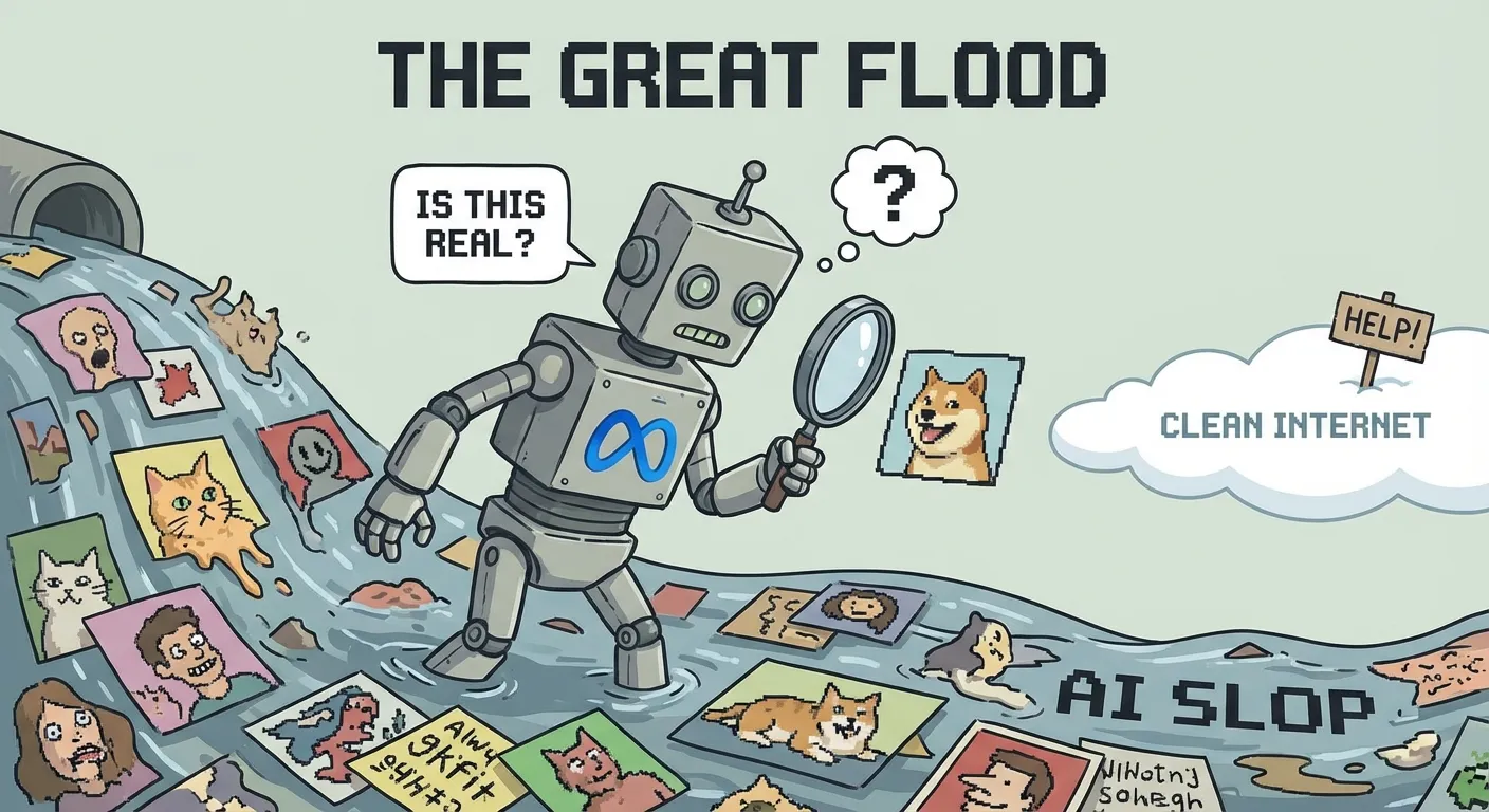 Meta bygger AI-deteksjonsverktøy — etter å ha fylt nettet med AI-søppel