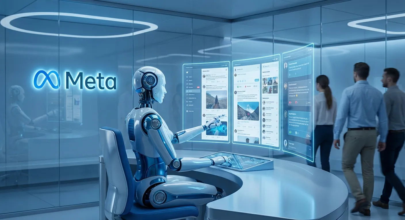 Meta erstatter menneskelige innholdsmoderatorers med AI — fanger dobbelt så mye