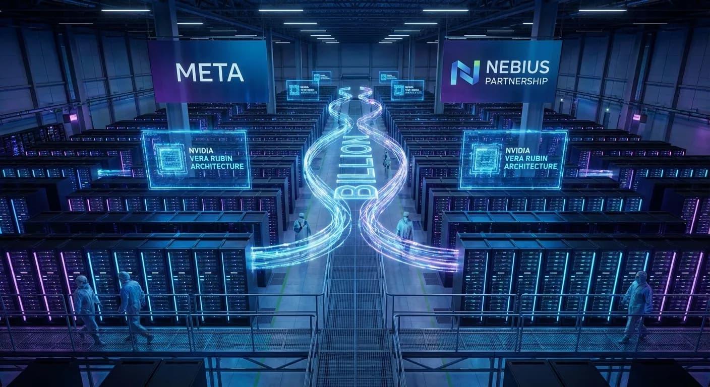 Meta inngår $27 milliarder AI-infrastrukturavtale med Nebius — Nvidias Vera Rubin-chips på vei
