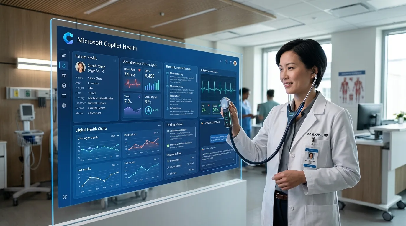 Microsoft lanserer Copilot Health — AI som forstår helsejournalen din