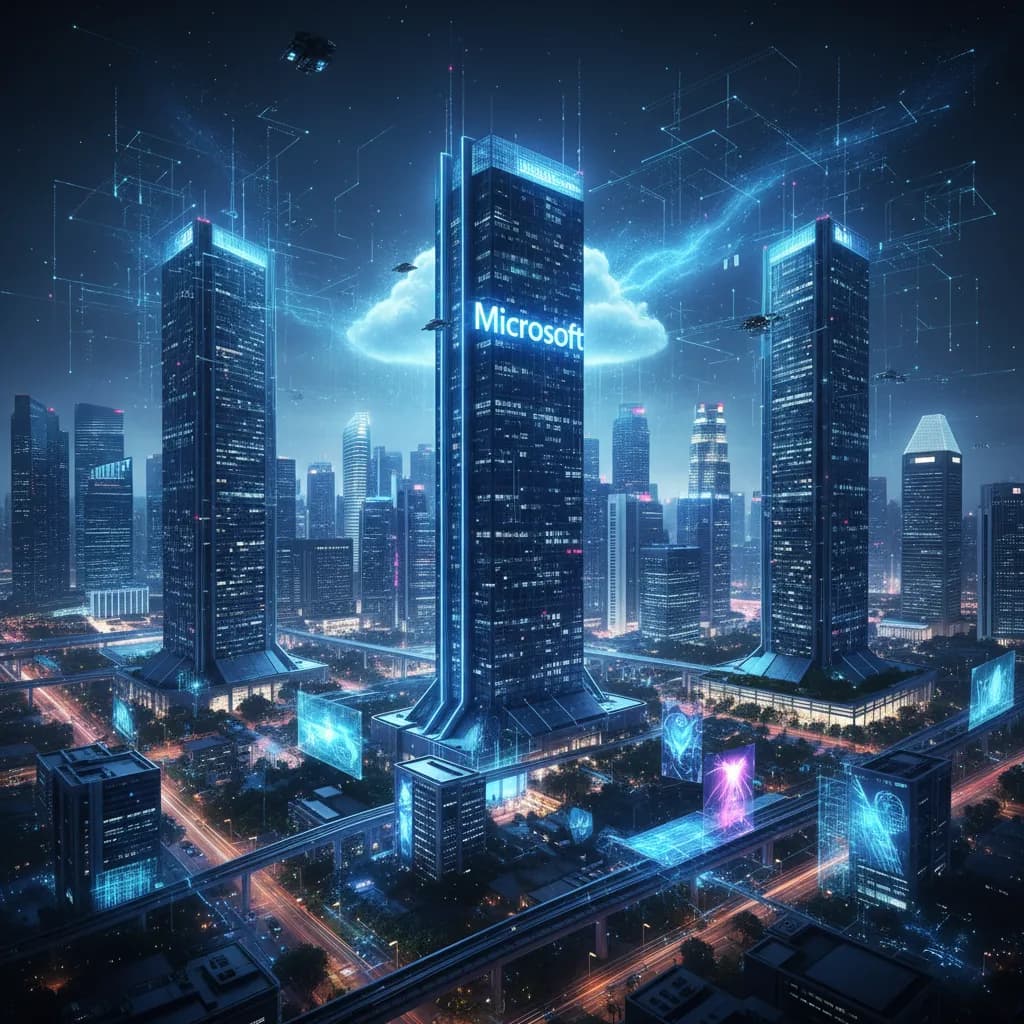 Microsoft satser 5,5 milliarder dollar på AI i Singapore