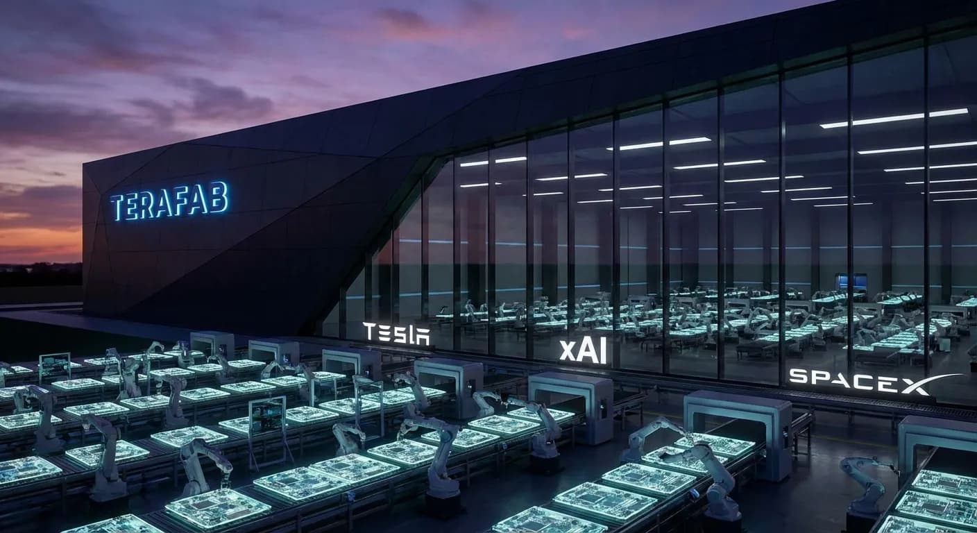 Musk avslører Terafab: Bygger egen chipfabrikk for AI og robotikk