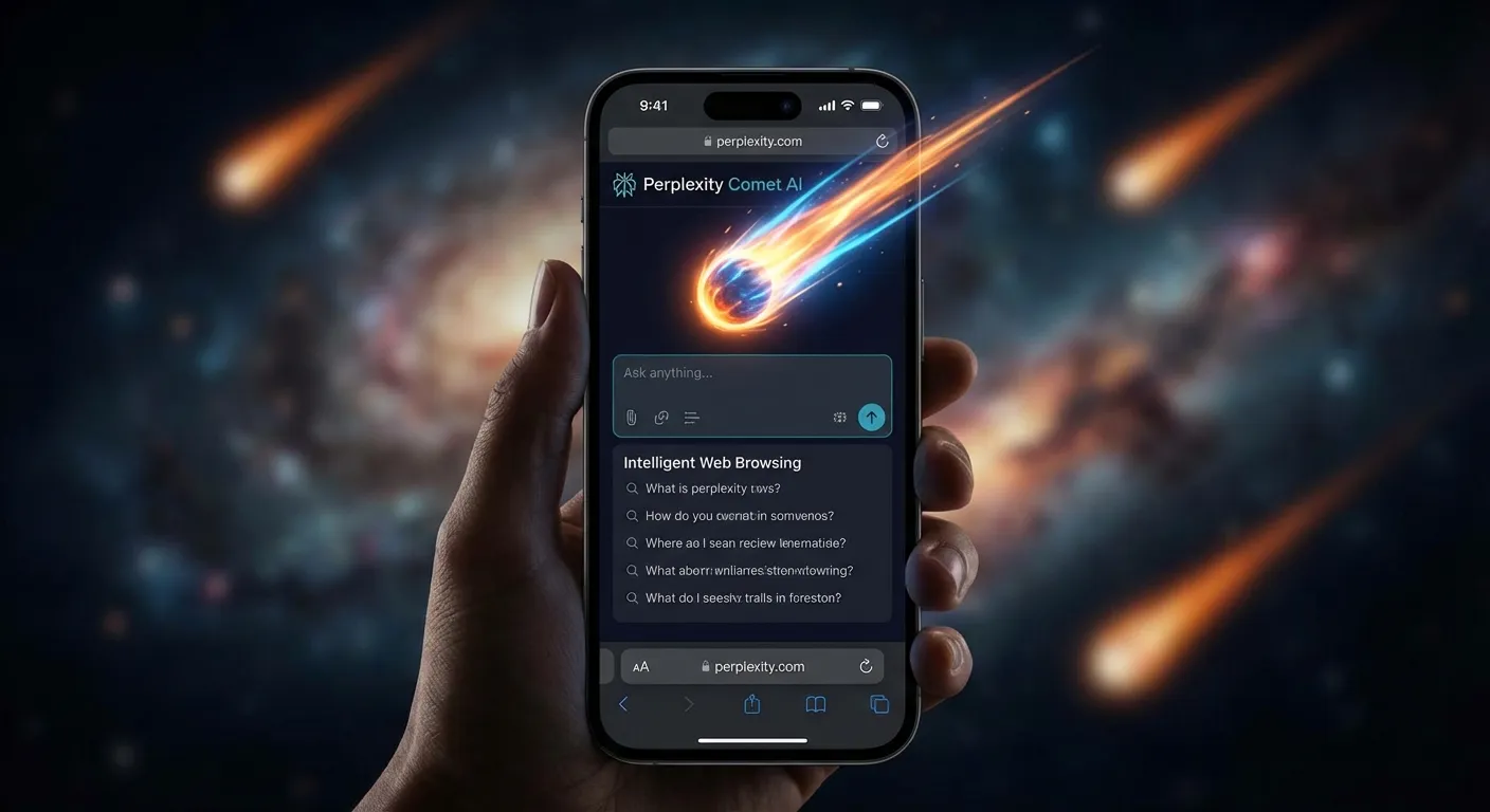 Perplexity Comet AI-nettleser er nå tilgjengelig på iPhone
