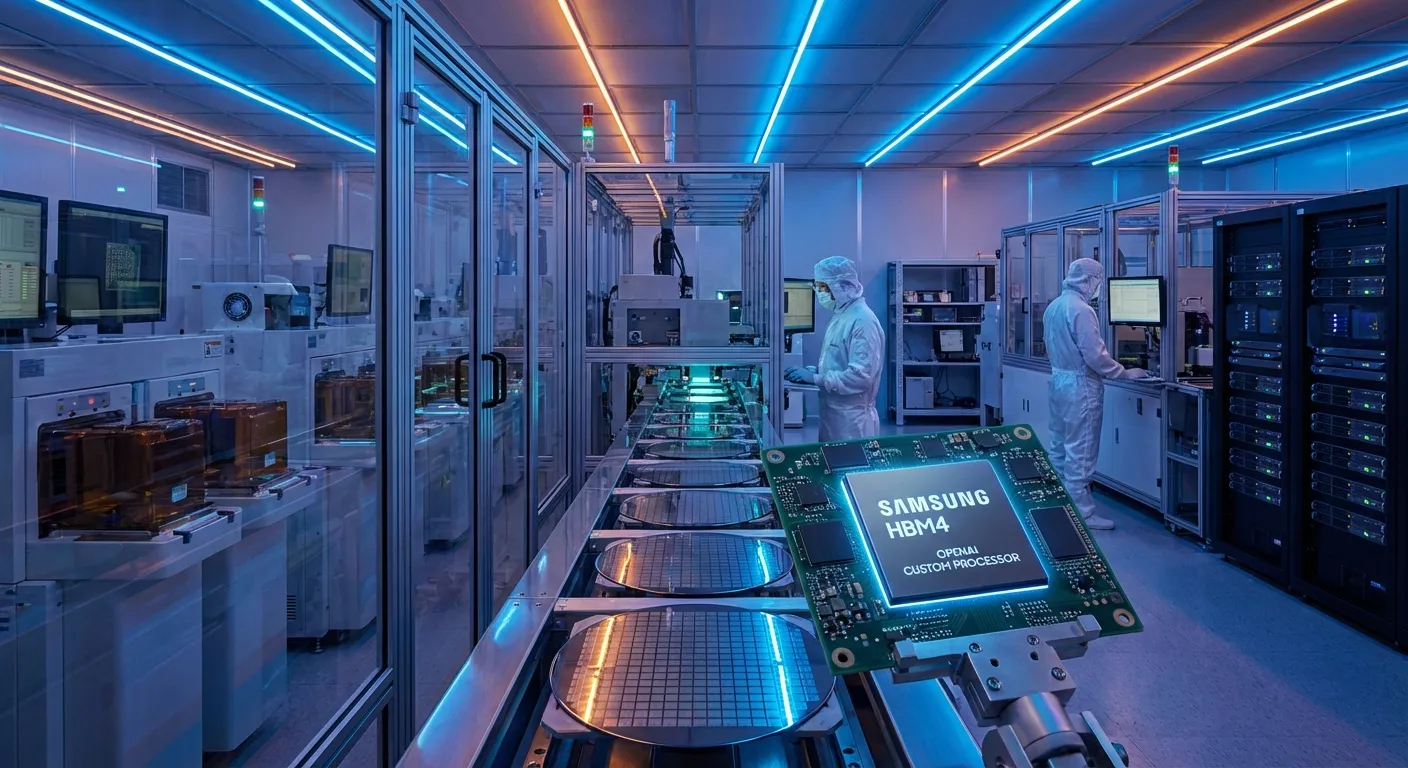 Samsung leverer HBM4-chips til OpenAIs første egenutviklede AI-prosessor