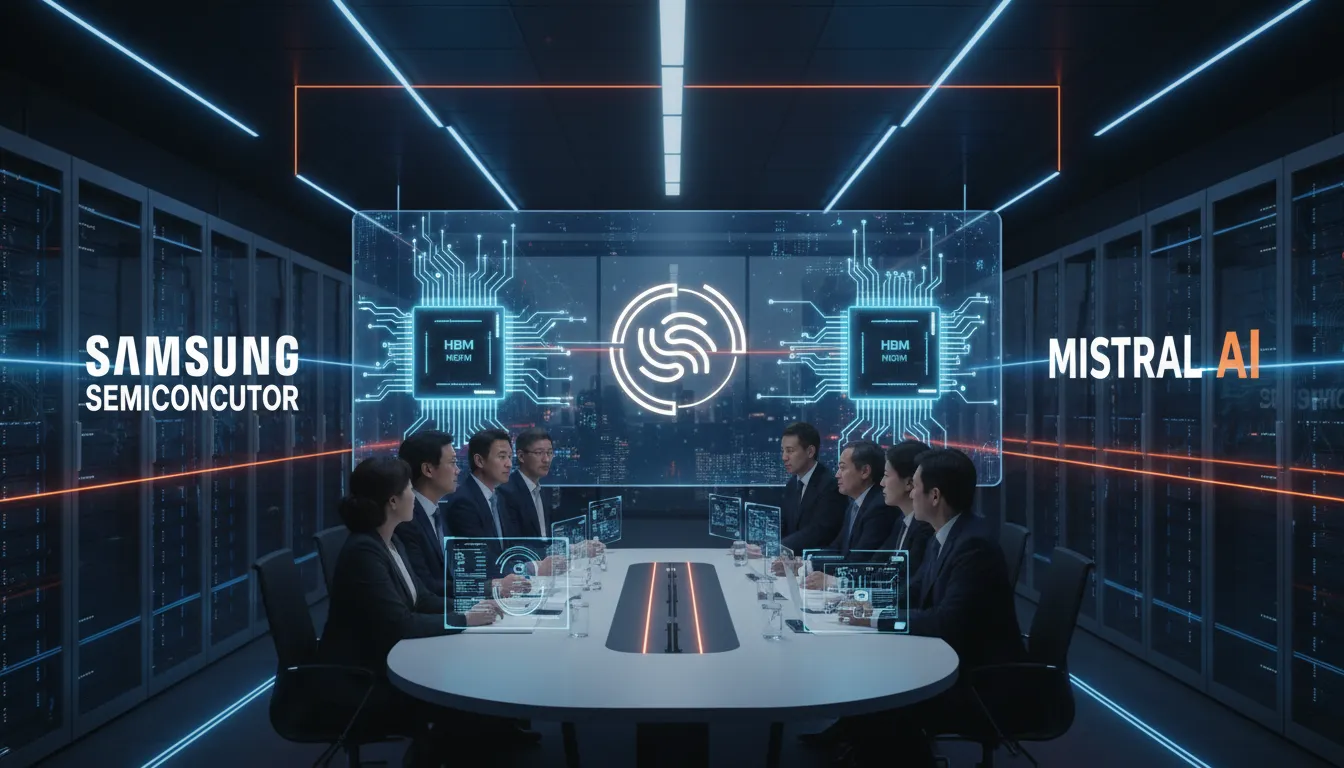 Samsung og Mistral AI diskuterer minnebrikke-samarbeid