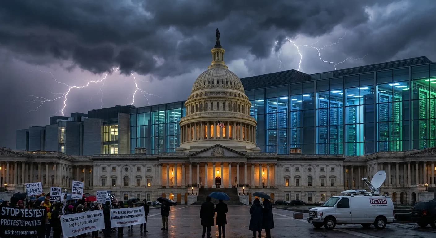 Sanders og AOC vil stanse utbygging av AI-datasentre