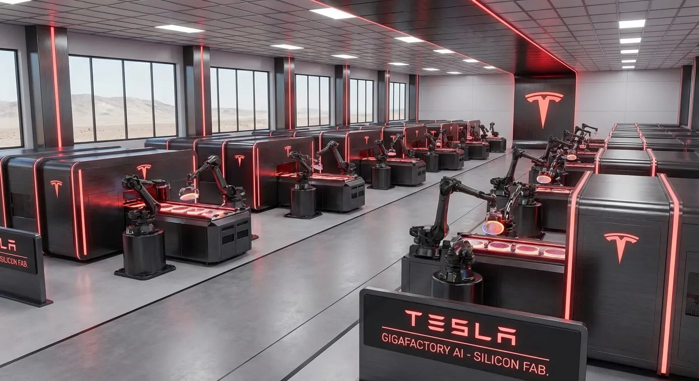 Tesla Terafab lanseres 21. mars — Musks vertikalt integrerte AI-chip-fabrikk