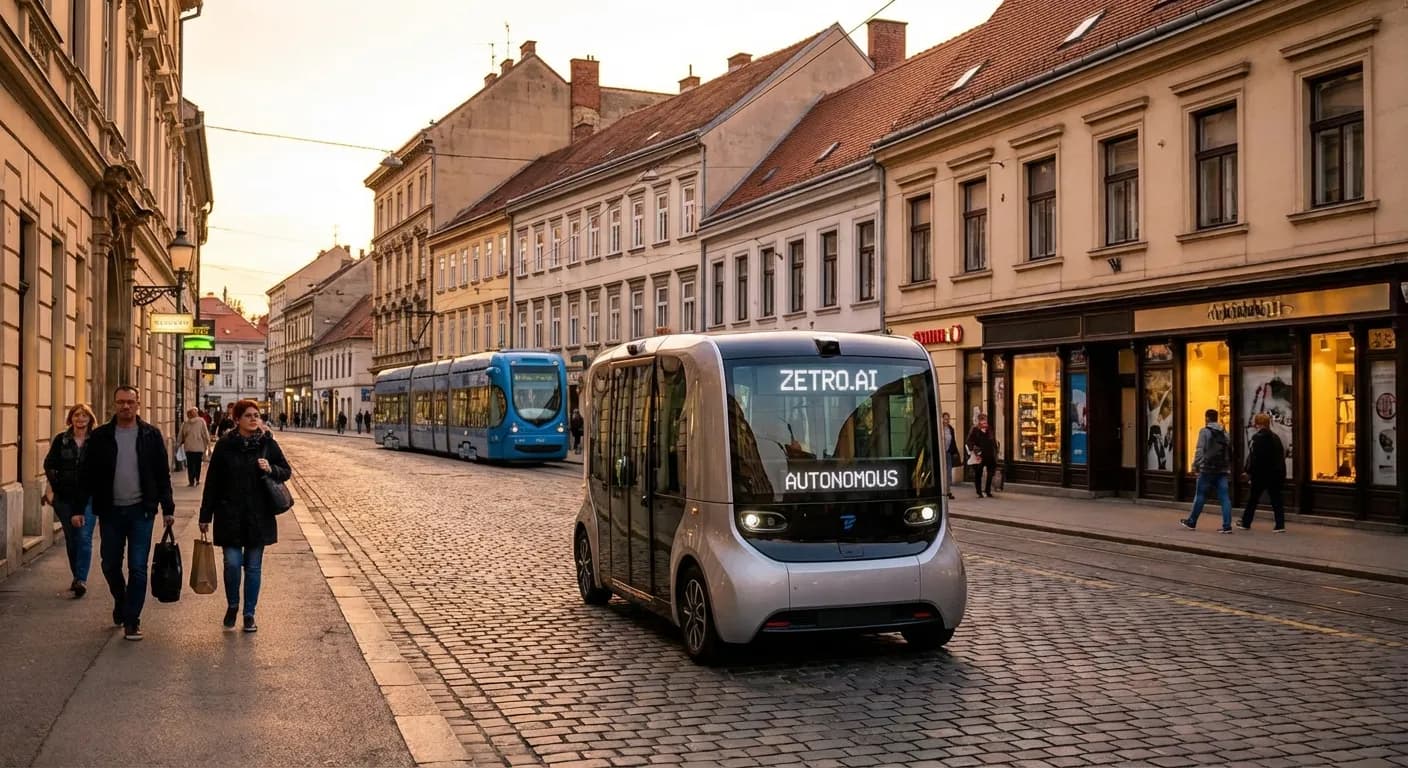 Europas første kommersielle robotaxi-tjeneste: Uber, Pony.ai og Verne lanserer i Zagreb